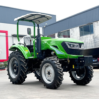 Nouveau Tracteur Hydraulique 4x4 Chinois pour Jardinage et Agriculture, Tracteur pour Terres Cultivées avec Suspension Trois Points, Petit Tracteur avec Pièces Détachées