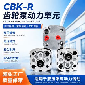 ชุดปั๊มไฮดรอลิก CBK-R กำลังสูง 0.38 แรงดันสูง เงียบ ผลิตจากเหล็กหล่อ สำหรับระบบไฮดรอลิก - Product Image 3