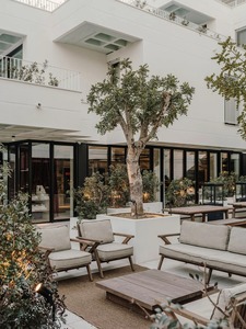 Luxury Modern Minimalist Wood Commercial Restaurant <b>Dining</b> Set <b>Tables</b> and Chairs for 5 Star Hotel Interior - Product Image 5