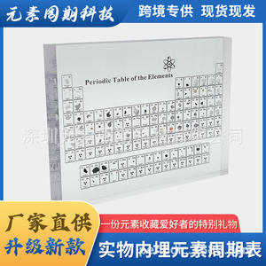 Tabla Periódica de Acrílico con 83 Muestras de Elementos, Modelo Científico Grabado con Láser para Decoración del Hogar o Exhibición en el Aula - Product Image 5