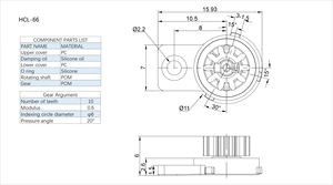 Nouveaux petits amortisseurs à engrenages en <span class=keywords><strong>plastique</strong></span>, amortisseurs de chocs à fermeture douce, réglables et rotatifs pour porte-gobelets et boîtes de rangement automobiles - Product Image 6