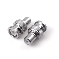 Connecteur coaxial Kexin BNC mâle vers RCA femelle avec contacts en cuivre et boîtier en laiton pour caméras de surveillance RF (12V 1.5A)