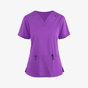 Women's Medical Scrub <b>Set</b> Two Piece Moisture Wicking Hospital Uniforms For Nurses <b>Doctors</b> Pet Caregiver Work Clothes - Product Image 2