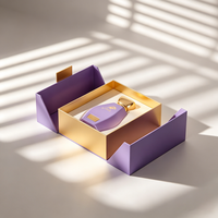Flacons de parfum en verre personnalisables avec boîte élégante, 30 ml, 50 ml, 100 ml, flacon de parfum vide en verre avec bouchon en plastique
