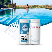 Tiras Reactivas de Dióxido de Cloro de Lectura Rápida, 0-10 ppm, 0-500 ppm, Papel de Prueba Portátil para ClO2, para Piscinas, Spas, Jacuzzis, Prueba de Agua, OEM