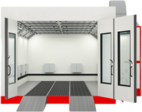 Personnalisé, certifié CE, environnement sans poussière, voiture électrique diesel personnalisée, porte en verre trempé, cabine de peinture