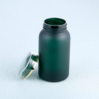 Bouteille/Flacon à Capsules de Complément Nutritionnel en PET de 120 cc, Qualité Alimentaire, Sans BPA, avec Bouchon Flip Top, pour Pilules et Comprimés