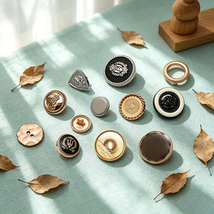 Boutons métalliques sans nickel à tige bombée, personnalisables avec logo de marque, boutons de couture champignon, accessoires pour vêtements - Product Image 3