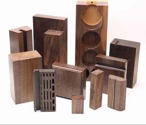 Custom Black Walnut Wood <b>Phone</b> Stand Desk Organizer CNC Machined Home Office Accessories OEM ODM Factory - Product Image 2