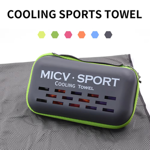 Toalla Deportiva Refrigerante en Stock, Toalla de Hielo de Enfriamiento Instantáneo, Toalla de Microfibra de Secado Rápido para Yoga y Gimnasio con Estuche - Product Image 1