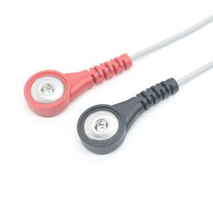 Prise mâle audio personnalisée à 90 degrés 3 pôles 3.5mm vers 2 fils Câble ECG médical à pression femelle 4.0mm - Product Image 5