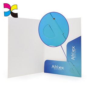 <strong>Custom</strong> A4 A5 Offset Paper <strong>Document</strong> Presentation <strong>Folder</strong> With Two Pocket Fast Delivery For Advertising Promotion - Product Image 4