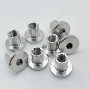 OEM ODM personnalisé en acier inoxydable à six pans creux chanfreiné tête plate femelle vis écrou prototypage rapide <span class=keywords><strong>usinage</strong></span> - Product Image 2
