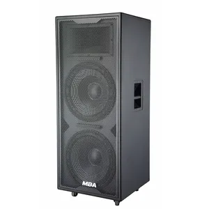 Altavoces de torre de estilo MBA, altavoz de karaoke portátil de doble woofer de 15 pulgadas, altavoz inalámbrico con cargador y entrada de audio