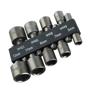 Yunbei Yb 9 <b>Pc</b> Socket Wrench <b>Set</b> 5mm 13mm Hex Drive Tool Steel Black Oxide Furniture Assembly - Product Image 1