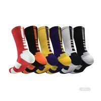 DS- A025 Athletic Crew Sock Chaussette d'entraînement Chaussettes athlétiques en coton Hyper Elites Hommes Basketball