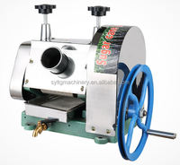 BANMO Tafelmodel Handmatige Suikerrietpers met Verstelbare Rolleropening, Compacte Handmatige Sapcentrifuge voor Fruitwinkels