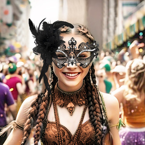 Maschera di Halloween maschera in metallo con strass & viso cavo/maschera <span class=keywords><strong>Horror</strong></span> per feste maschera da festa - Product Image 4