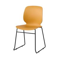 Chaises de salle à manger fabriquées en Chine, chaises de salle à manger modernes de style nordique en plastique PP, empilables, chaises de formation scolaire avec pieds en métal