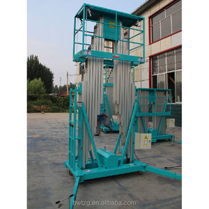 Larges variétés Échelle électrique 4-14m Mât vertical élévateur Échelle hydraulique portable en alliage d'aluminium Plate-forme élévatrice pour homme - Product Image 3