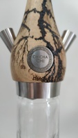 En stock, Ventes flash : Chicha en bois et acier inoxydable, couleur noire et argentée, ensemble complet