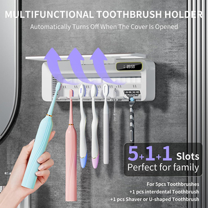 Soporte para Cepillos de Dientes Eléctrico Inalámbrico Totalmente Automático, con Función de Calentamiento y Esterilizador, Superventas - Product Image 2