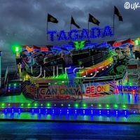 Manège Disco Tagada sur remorque pour fêtes foraines et carnavals, équipement de divertissement personnalisable