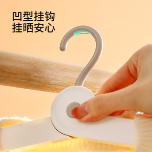 Travel Bunny Clothes Hanger White Foldable Portable With Clips For Travel And Hotel Use - Product Image 4