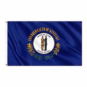 Bandera del estado de Kentucky de gran venta, 3x5 pies, poliéster, ojales metálicos, doble costura, bandera personalizada de Estados Unidos para eventos deportivos y desfiles - Product Image 1