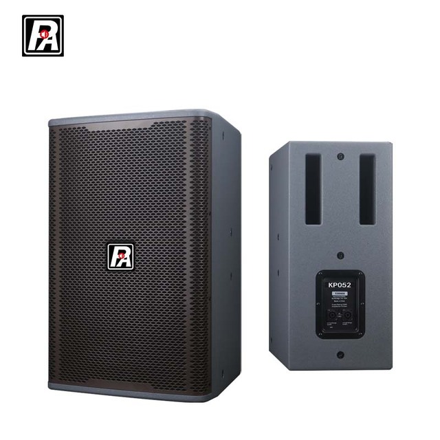 Pro 12" Stereo Waterproof Passive Audio Speaker 500W RMS Plywood Sound Box with Floor Mount for Stage Equipment