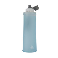 Bouteille d'eau souple pliable en TPU HDS pour course en extérieur, marathon, cyclisme, camping, voyage – Personnalisable – Vente directe