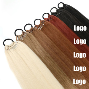 Extensiones de Cola de Caballo de Cabello Sintético Liso de 24 Pulgadas al por Mayor, <span class=keywords><strong>Trenzas</strong></span> Falsas de Seda de Alta Temperatura, Naturalmente Esponjosas - Product Image 5