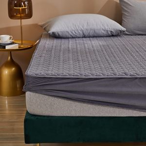 Raw Cotton Waterproof <b>Bed</b> With Japanese Yarn-Dyed Non-Printing <b>Bed</b> <b>Cover</b> Wholesale - Product Image 2