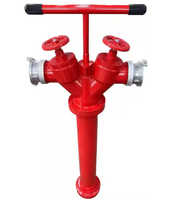 Chine DN150 6 pouces XF marque fonte ductile Double bouche d'incendie extérieur avec 20bar pression accessoires flexibles durables