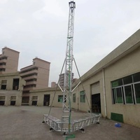 Torre de soporte de armazón de altavoz de matriz de línea decorativa de Material de acero de aleación de aluminio con certificación TUV personalizada para conciertos de eventos de escenario