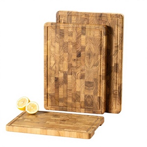 Tabla de cortar cuadrada y rectangular de <span class=keywords><strong>madera</strong></span> maciza engrosada para uso doméstico en la cocina - Product Image 1