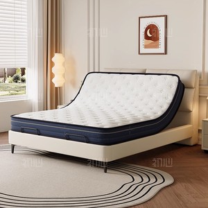 Giường điện da cao cấp, thiết kế công thái học, nhiều chức năng thông minh, điều chỉnh được, hiện đại, điều khiển từ xa không dây, có thể ngả lưng, nệm di động, khung kim loại - Product Image 2