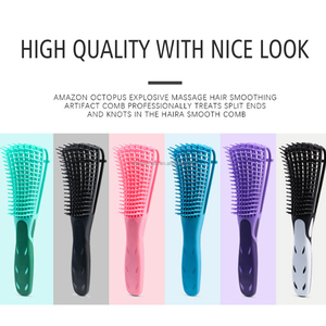 Cepillo y alisador de <span class=keywords><strong>pelo</strong></span> desenredante personalizado al por mayor mejor para cabello húmedo y seco iónico con paleta de ventilación hecha de nailon - Product Image 5