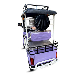 Voiture de golf électrique HLD fabriquée en Chine avec <span class=keywords><strong>pare</strong></span>-<span class=keywords><strong>brise</strong></span> avant et galerie de toit, 4 passagers, navette de villégiature, quadricycle électrique - Product Image 6