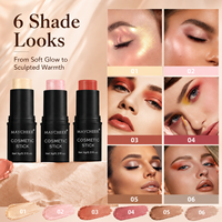 Stock disponible – 6 couleurs – Stick multi-usage blush, contour et illuminateur – Texture crémeuse et lisse – Prix de gros – Vente en gros – Maquillage visage en stick – OEM