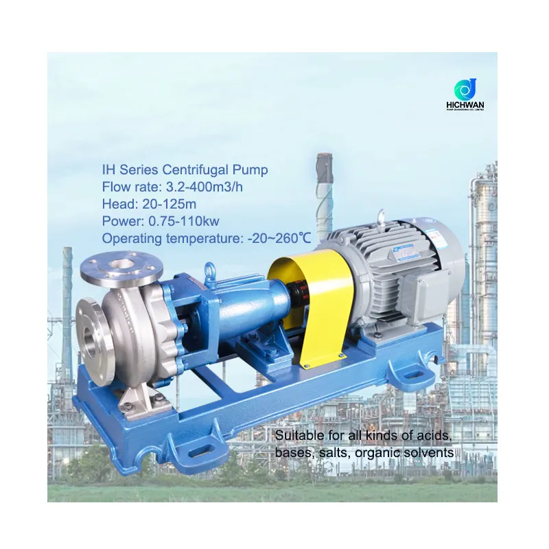 HICHWAN IH patlamaya dayanıklı yüksek basınç paslanmaz çelik santrifüj pompası