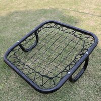 Équipement d'entraînement de football, entraînement du gardien de but, rebondisseur de football à main, cadre en métal noir, utilisation en intérieur/extérieur