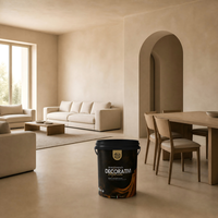 Peinture murale décorative imperméable en micro-ciment à base de pâte acrylique VALIDEA, texture extérieure, prête à l'emploi, sans durcisseur, faible teneur en COV, finition satinée