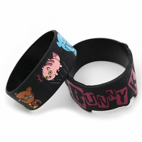 Bracelet en silicone personnalisé de forme large pour la promotion