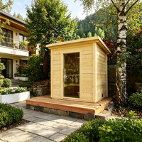 Harga Grosir Ruang Sauna Luar Ruangan Berkualitas Tinggi Ruang Sauna Rumah Kecil Gaya Kustom Sensor Suhu untuk Ruang Sauna