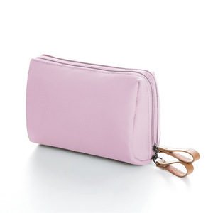 Cosmetic Bag Leather Zipper Closure Portable Travel Storage Case With Compartments For Women Everyday Use - Product Image 5