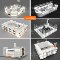 Kiosque de parfums et cosmétiques personnalisé style mode américaine 5x5 9x9 10x10, petite vitrine de centre commercial, design LED étanche et écologique PENBO