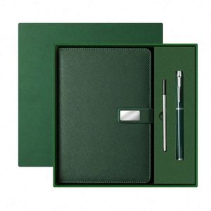 Custom Rrecyclable Luxury Promotion Gift Hardcover Planner With Magnetic Buckle Pu Leather <b>Journal</b> Diary Note Book with Box - Product Image 1