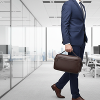 Nouvelle mode, sac à main pour homme en cuir PU, sac à main pour homme de haute qualité, grande capacité, sac d'affaires avec plusieurs poches