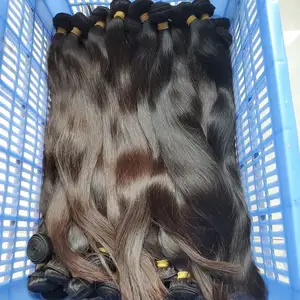 The Most Popular Double Weft No Shedding Raw Virgin Bulk Hair, Cacin Raw Hair Factory Wholesale Raw Hair